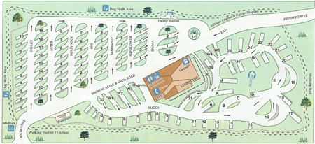 Santa Fe Skies RV Park Map